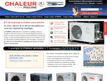 Tablet Screenshot of chaleur-piscine.com